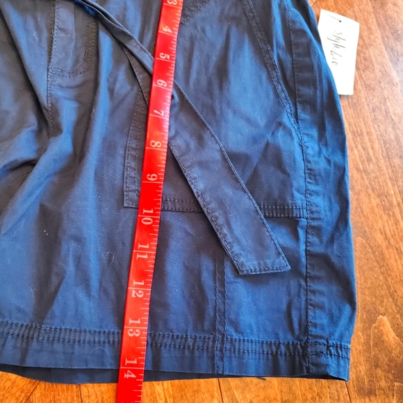 Style & Co Cotton Tie Waist Shorts size 4 - Picture 6 of 16